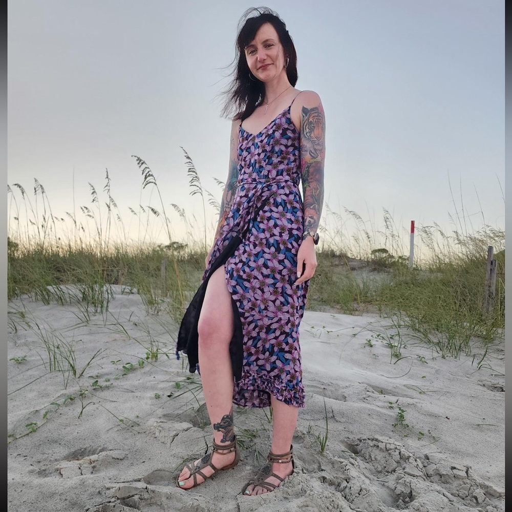 Derek Lam Maxi Wrap Dress Floral Small Size 4